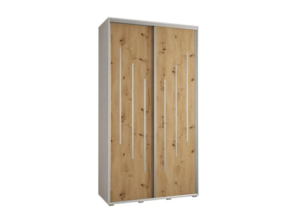ARMARIO Luxmbls 8 DE PUERTAS CORREDERAS 235.2/140/45 2 puertas (Blanco/Artisan/Plata) ZFMD86204